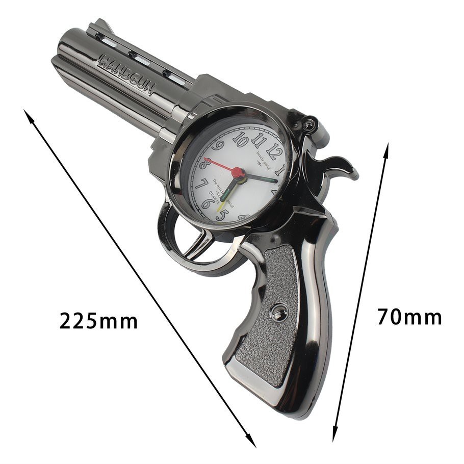 Relógio Analógico Modelo Retro A Pilha Antigo Handgun