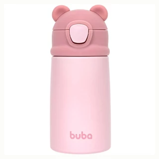 Copo Térmico Aço Inox Parede Dupla Ursinho Rosa 18077 - Buba