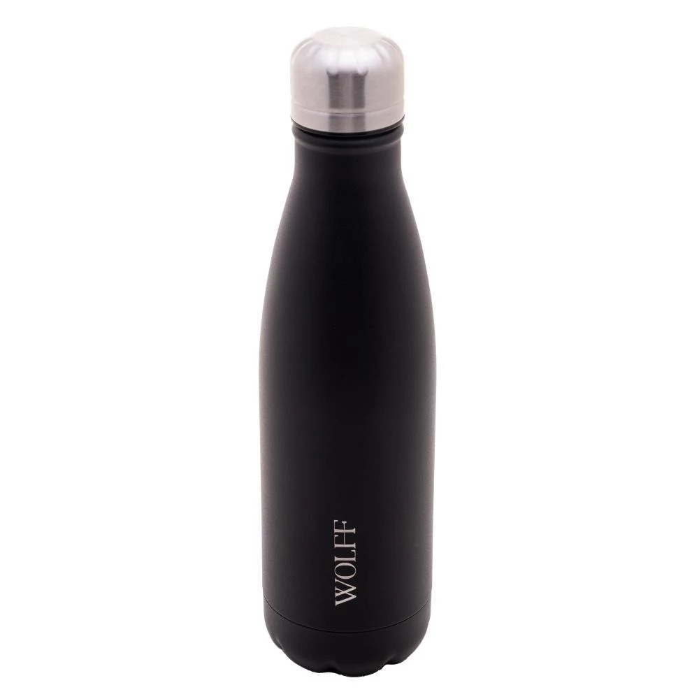 Garrafa Térmica Wolff Ice de Aço Inox Parede Dupla Preta
