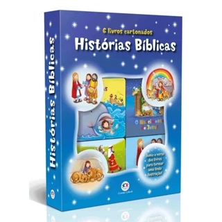 Box com 6 Minilivros Histórias bíblicas - Box com 6