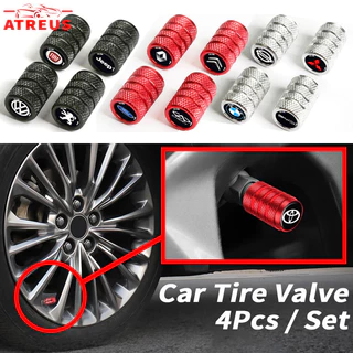 4pcs Tampas De Válvulas Para Pneus De Carro Liga