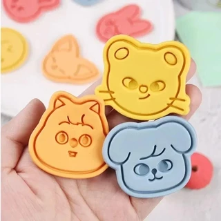 Cortador De Biscoitos Kpop Stray Kid Skzoo Kawaii 3D Carimbo Prensado Acessórios De Cozinha Ferramenta De Cozimento