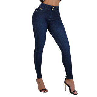 Calça Jeans Feminina Black Pit Bull Skinny Casual Dia A Dia