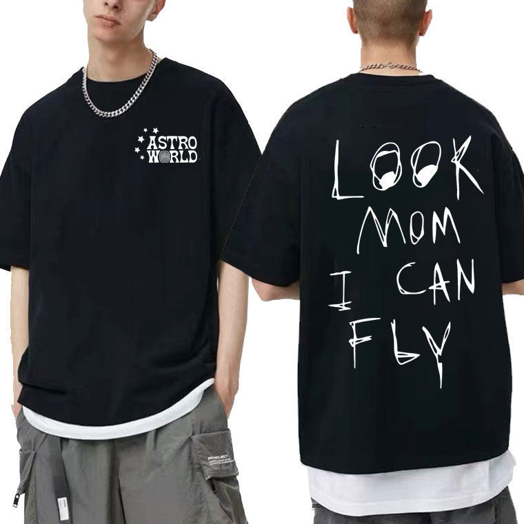 Camiseta Masculina Básica Travis Scott Algodão Streetwear Estilosa Envio Rápido