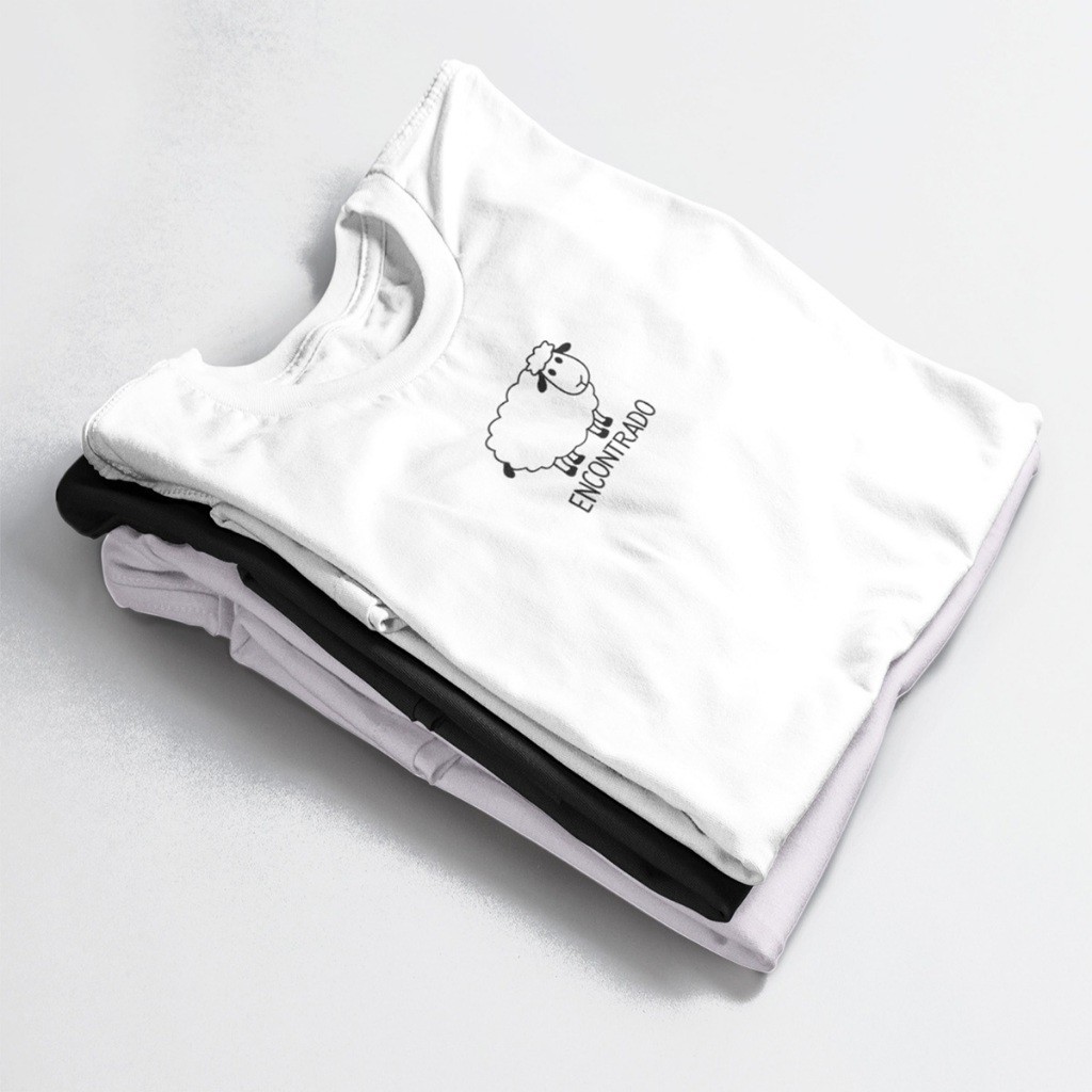Camiseta Básica Personalizada Ovelha Encontrada Premium EXCLUSIVIDADE - Loja Evangélica Cristã