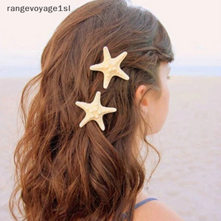 [rangevoyage1sl] Estrela Do Mar Natural Hairpin Beach Férias Acessórios De Cabelo Cabeleireiro Meninas Sereia Casamento [BR]