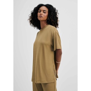 Blusa Feminina Oversized Em Ribana Canelada Hering