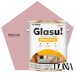Tinta Glasu Muda Fácil Antimofo Econômica Meia Luz 3,6L