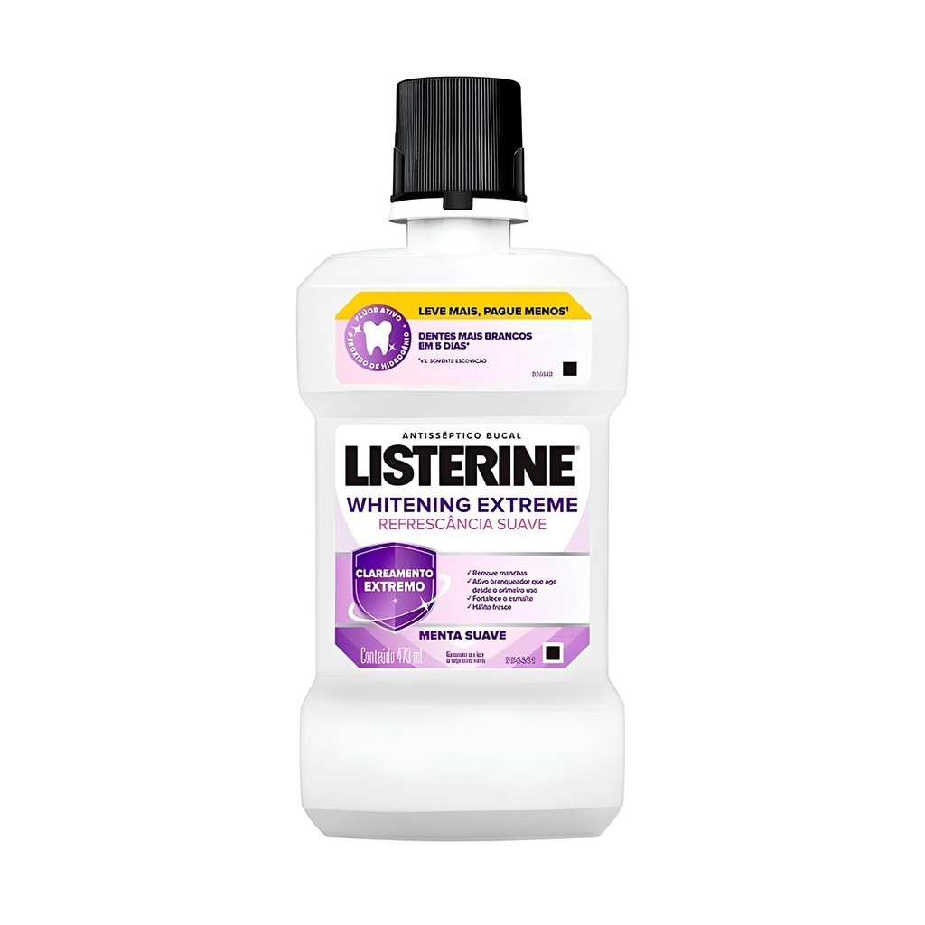 Enxaguante Bucal Listerine Whitening Extreme Menta 236ml