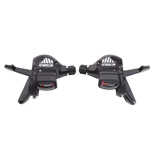 Alavanca Câmbio Rapid Fire 24v Alumínio Preto Sunrun 3x8v