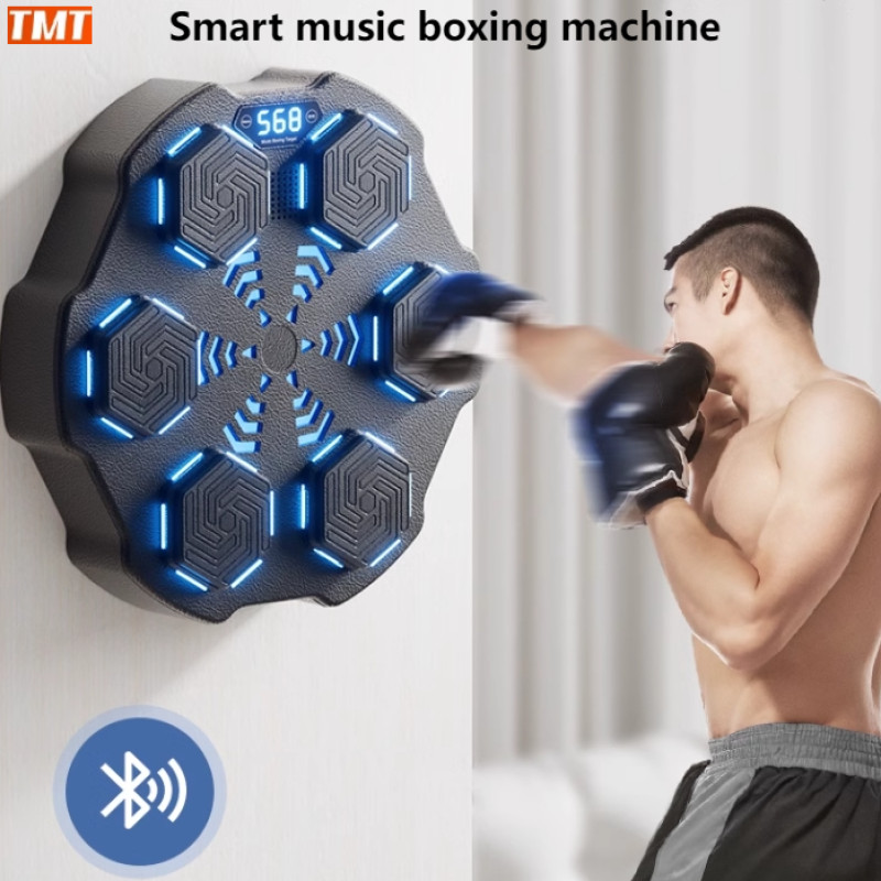 Tmt Máquina de Boxe de Música Inteligente Home Fitness Adulto Boxe Eletrônico de Parede Alvo Boxe Masculino Equipamento de Treinamento de Reação Ajustável