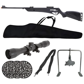 Carabina de Pressão Jade Pro Nitro Preta 5.5mm - CBC + 3 Chumbos + Capa + Luneta 4x32 + Bandoleira + Alvo Javali em Oferta na Shopee