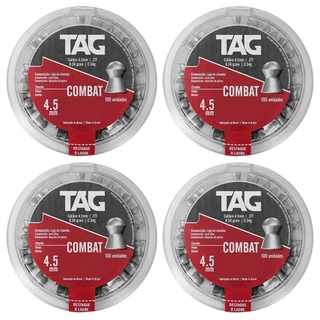 Chumbinho 4.5mm Carabina Espingarda Tag Combat 400un