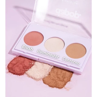 Kit Trio De Contorno Iluminador Blush Tropical Skin - Dapop