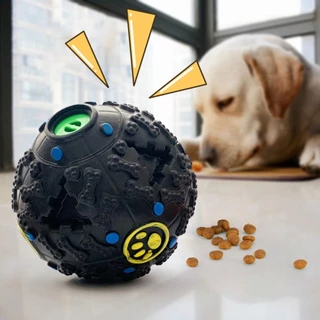 Brinquedo Interativo Bola Petisqueira 7cm para Cachorro Pet com Apito Som