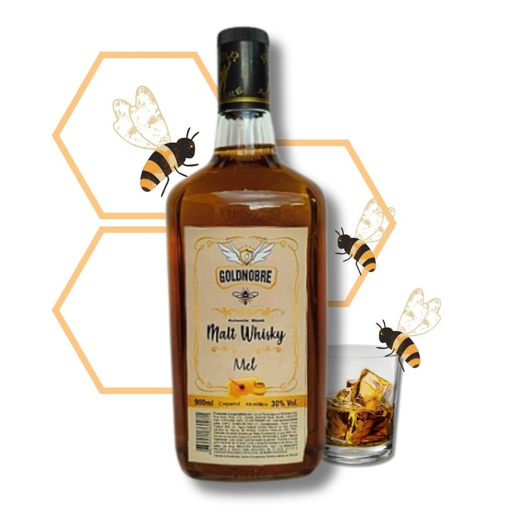 Whisky De Mel Gold Nobre Mel Malte Drink Abelha Promoção