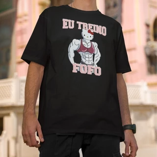 Camiseta Frases De Treino Hello Fitnes Maromba Treino Fofo