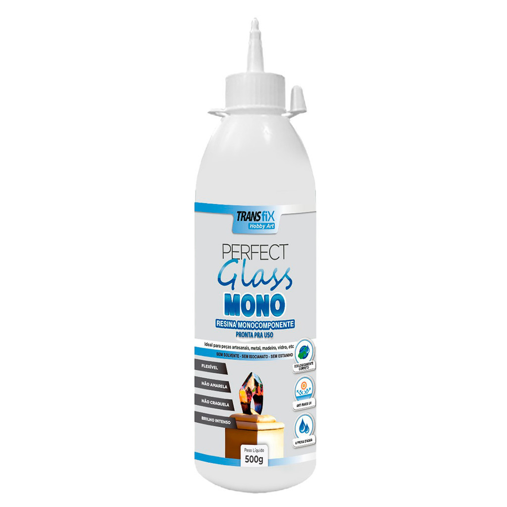 Resina Super Brilho Intenso Hobby Art Perfect Glass Monocomponente Para ...