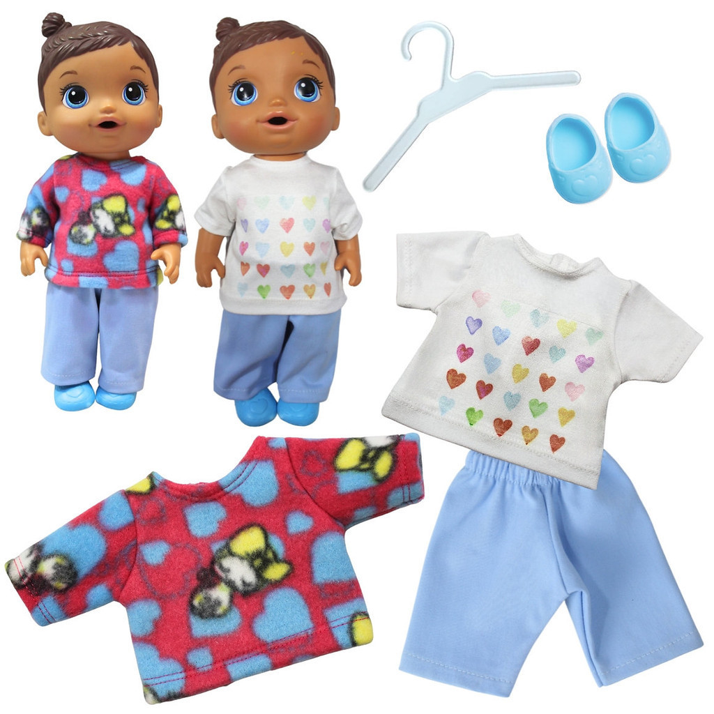 KIT ROUPA BONECA PARA BABY ALIVE 5 PEÇAS - INVERNO CORAÇÃO | Shopee Brasil