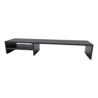 Suporte Base Monitor De Mesa Escritório Gamer 90cm Mdf Preto
