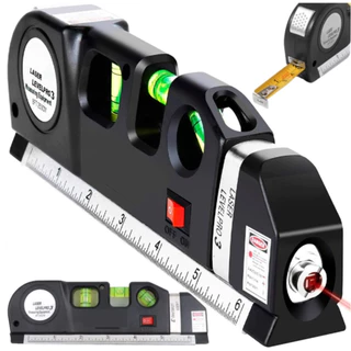 Nível Laser Profissional Trena Level Pro3 Estágios 3 Níveis Nivelador Bolha Tripé Construção