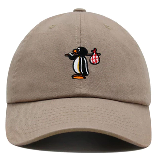 Boné De Baseball Pingu Bordado Pinguim Bonito Chapéu De Pai Hip Hop Primavera E Lazer De Verão Unisexo