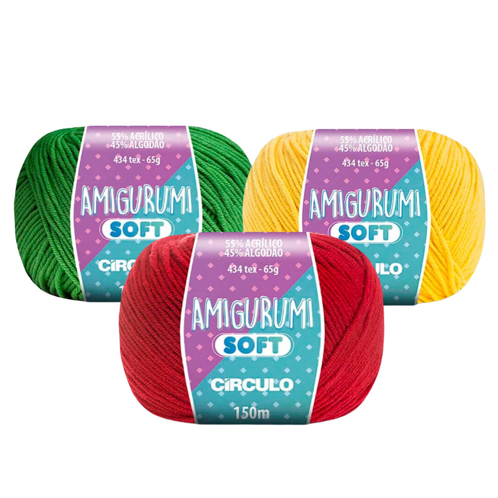 Fio Crochê Amigurumi Soft 150m 65g (tex 434) - Círculo | Shopee Brasil