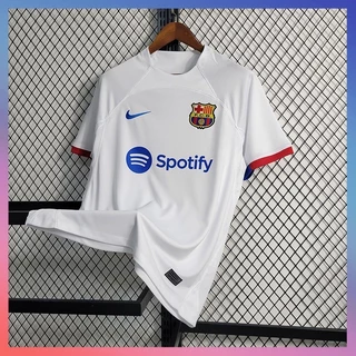 23-24 II Barcelona Camisa Branca Da Equipe De Futebol Masculino BS