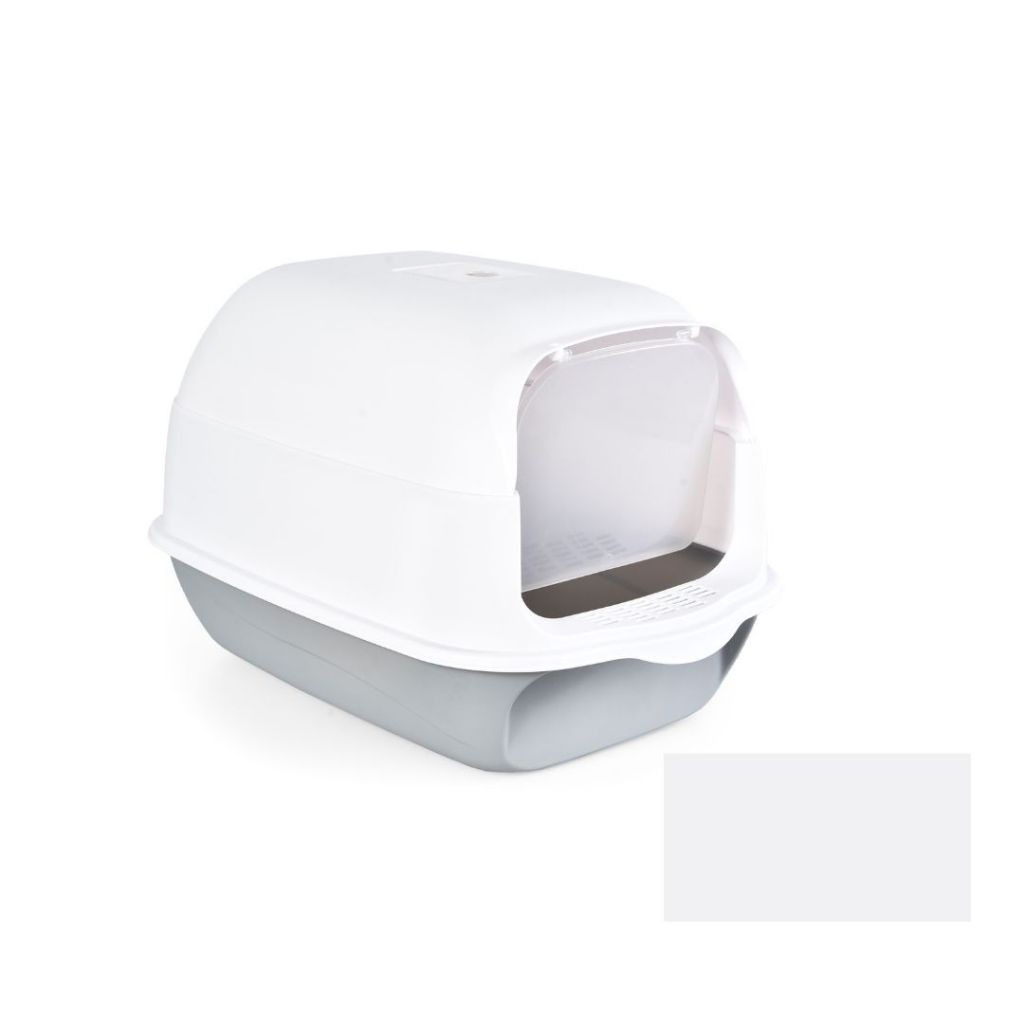Caixa de areia para gatos banheiro fechado com filtro e pá - Original Chalesco