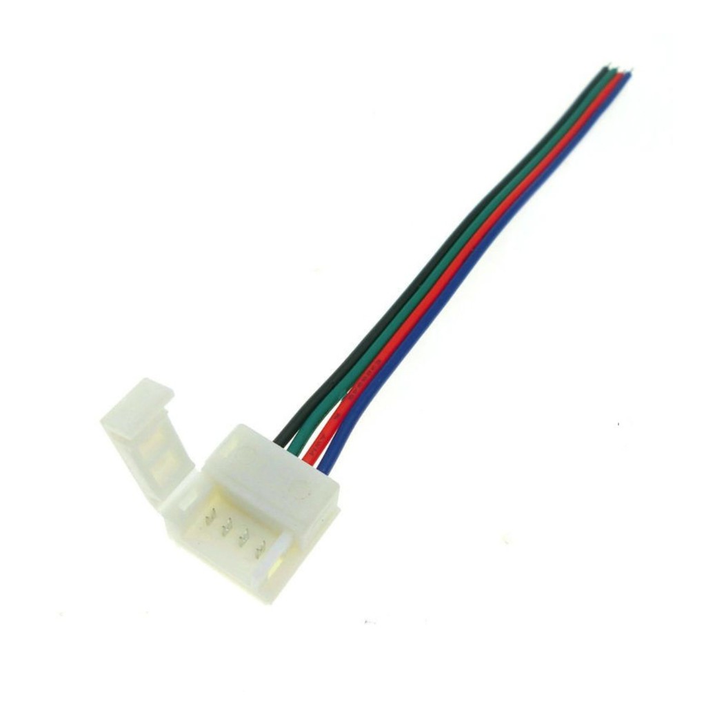Conector Fita Led 8mm Rgb 4 Vias 1 Terminal - 1 unidade
