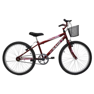Bicicleta Aro 24 Feminina Mono Sem Marcha Com Cesta Saidx em Oferta na Shopee