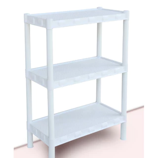 Estante Plástica Branca 3 Prateleiras Agraplast Ref. 919