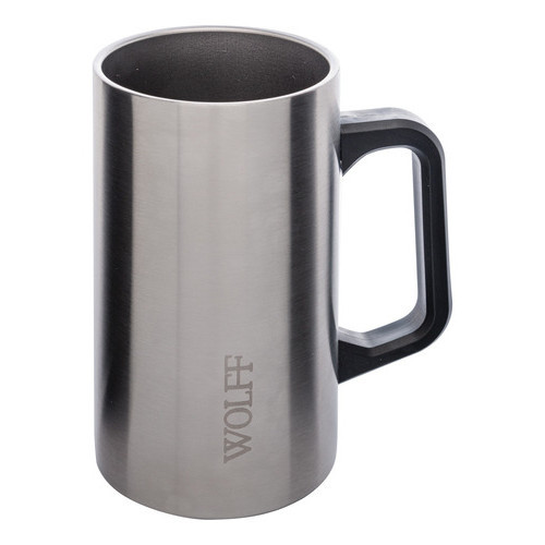 Caneca Térmica Para Cerveja Em Aço Inox Wolff 500ml
