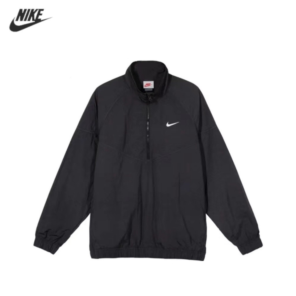 Nk X Stussy alta qualidade elegante blusão com zíper casaco de homem, casaco de homem impermeável à prova de vento