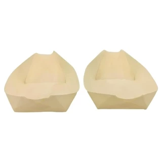 100 Bandejas para comida em forma de barco - 19,5*10cm cada