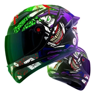 Capacete Fechado Moto Mixs Fokker Coringa Joker ll Novo Pro Tork