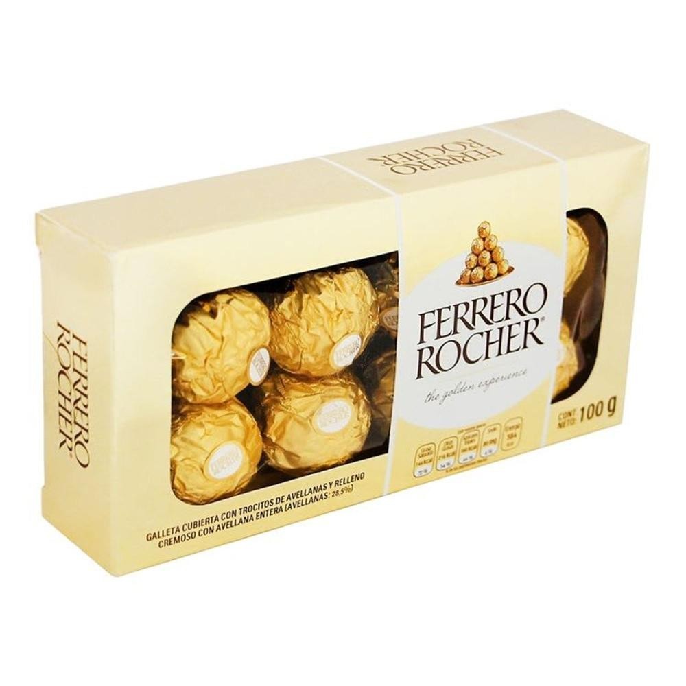 Bombom Chocolate Ferrero Rocher T8 Display 8x125g 100g Ferrero Shopee Brasil 2503