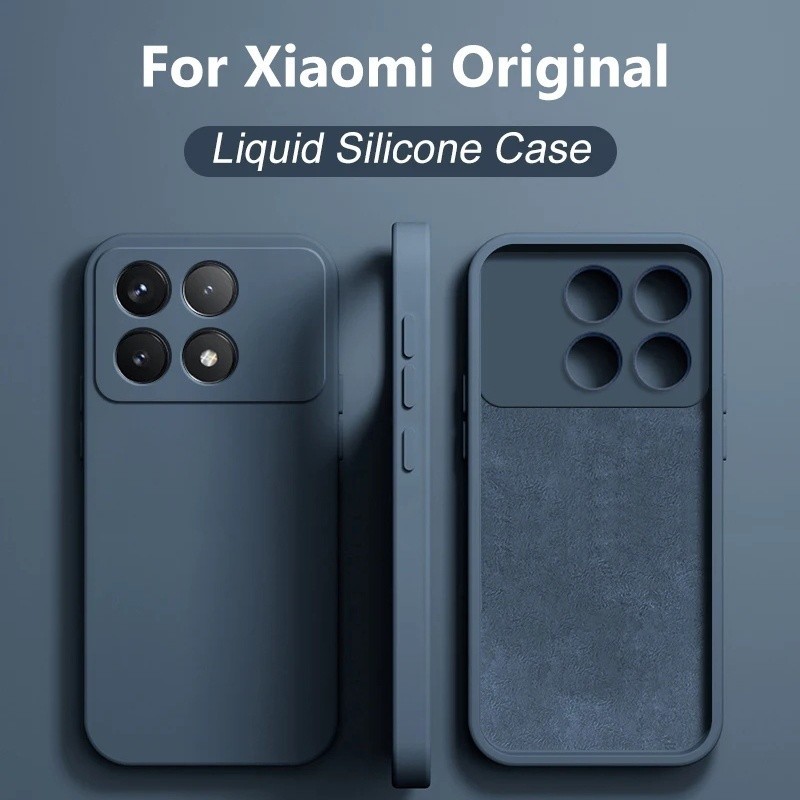 Xiaomi Poco X6 Pro 5G Capa de silicone líquido quadrada