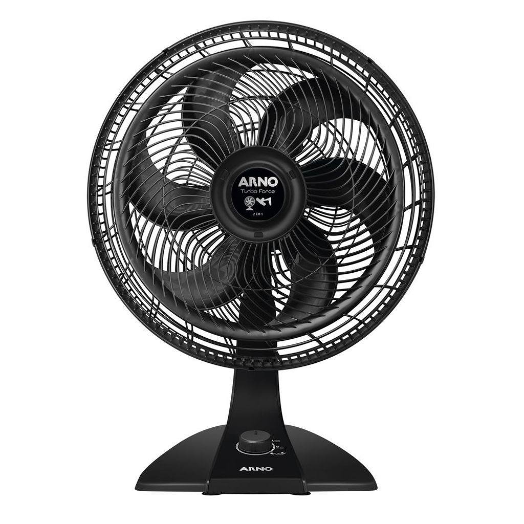 Ventilador Arno Turbo Force 2 em 1 Preto VF42 - 127v C/ Garantia