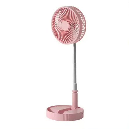 Ventilador Portátil Dobrável 4 Velocidades Recarregável USB Retrátil Mesa Coluna Forte Silencioso mini fan