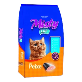 Ração para Gato Alimento Gatos Adultos Misty Cat Sabor Peixe 10,1 kg