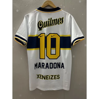 96-97 Boca Juniors Camiseta De Futebol Retro De Alta Qualidade Personalizada MARADONA ROMAN