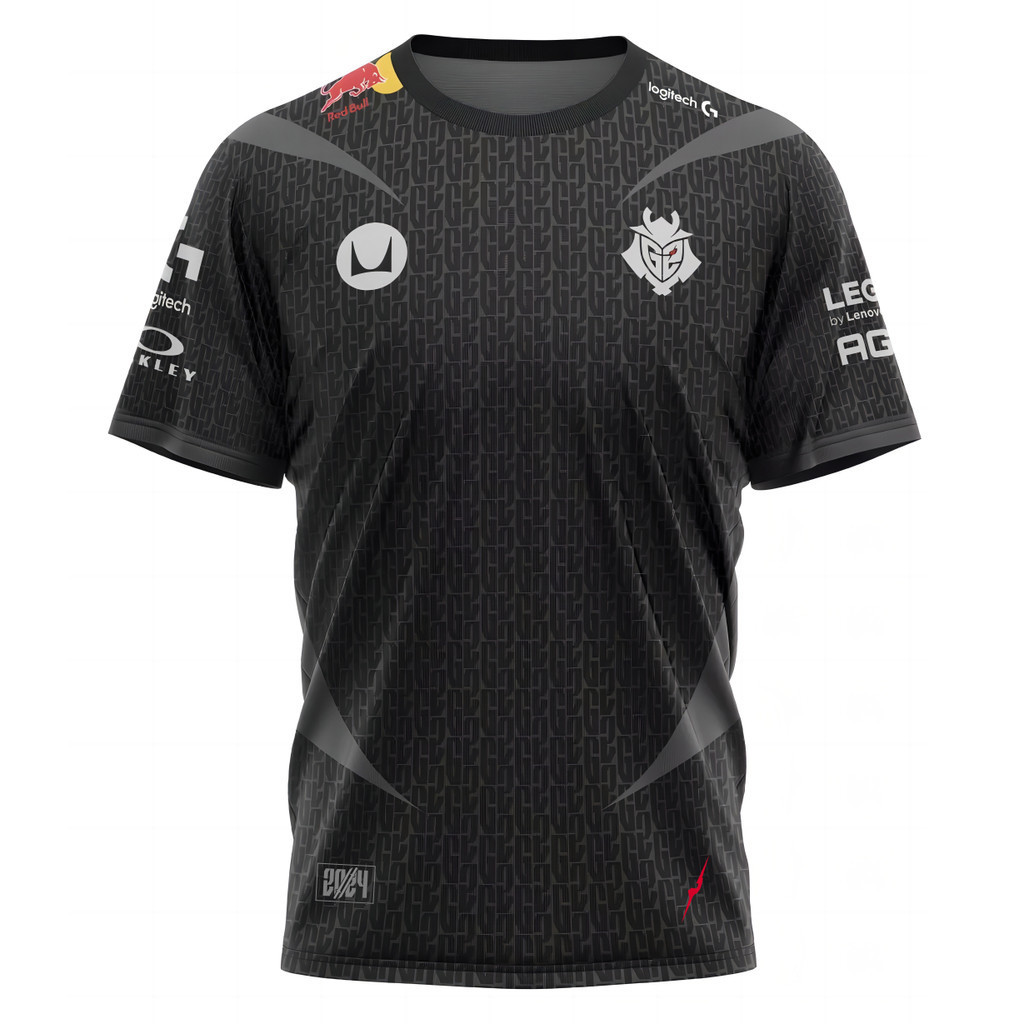 Equipe G2 Uniforme 2024 LOL Competição Esportiva Camiseta De Manga Curta Masculina Top Nova Temporada Vestuário De Fã