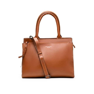 Bolsa de Ombro Feminina de Couro Grande Soft Caramelo