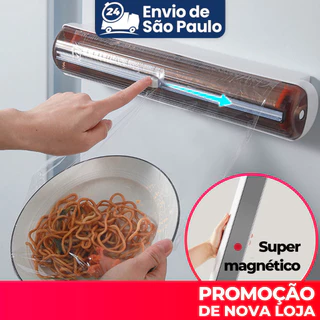 Cortador De Plástico Para Embalagem De Cozinha , Suporte Ajustável De Filme De PVC , Dispensador Descartável , Selador E