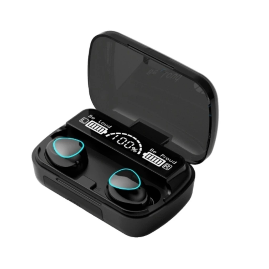 Fone De Ouvido bluetooth 5.1 M-10 Sem Fio tws Estéreo Com carregador portátil Led Tws Touch Redução De RuídoUtimix Muita