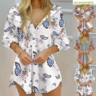 Novos Botões De Vestido Casuais De Pescoço V Vestidos Longos De Moda Impressos Para Mulheres