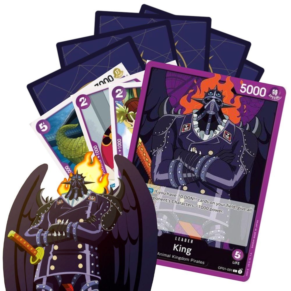 Deck para iniciantes One Piece King roxo