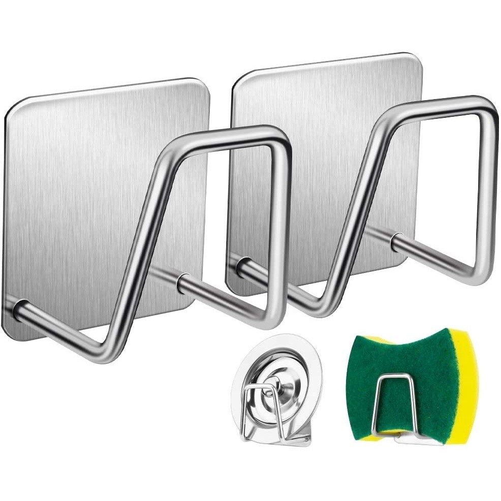 Suporte Para Esponja De Pia Gancho Cozinha Aço Inox Bucha Banheiro Multifuncional Organizador Utensílio