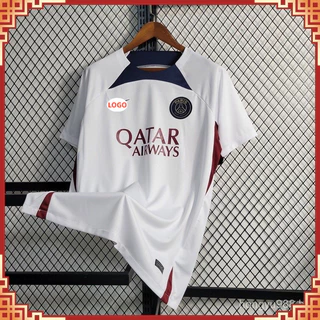 Camisa de time Paris PSG 23/24 Camisa De Futebol Branco Camisa Masculina Jersey Away Camisa 【Frete grátis】
